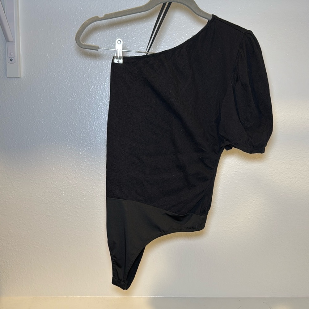 One shoulder body suit